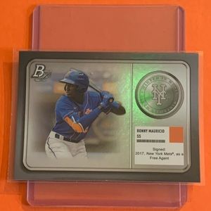 Ronny Mauricio #MM-11 2022 Bowman Platinum Minted In Merit Baseball Trading Card